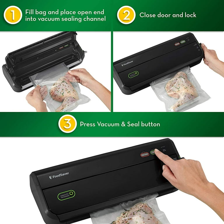 FoodSaver Vacuum Sealer Machine With Starter Vacuum Seal, 46 OFF
