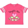 thumbnail image 3 of Inktastic Yaya's Girl Heart Flowers Girls Toddler T-Shirt, 3 of 5