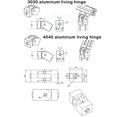 thumbnail image 4 of Eigraketly Bisagra de ángulo , accesorio de conector de puerta de armario de repuesto electrochapado anticorrosivo ajustable extraíble Herramientas y ferretería, 4 of 6