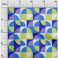 thumbnail image 2 of oneOone Cotton Cambric Blue Fabric Geometric Fabric For Sewing Printed Craft Fabric By The Yard 56 Inch Wide, 2 of 4