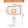 thumbnail image 4 of Acrylic Basketball Hoop Trash Can, Net Waste Basket, Gift for Home, Office, Gym (Including 1pc Basketball Can), Backboard, 4 of 8