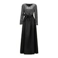 thumbnail image 4 of adviicd Robes de Cocktail pour Femmes Robes de Soirée pour Femmes Robes Formelles pour Femmes Soirée Élégante Fendue Argent,TG, 4 of 5