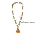 thumbnail image 3 of Halloween Pet Charm Necklace Collar, Cute HalloweenâElement Pendant Decorative Gold Chain Necklace, Pet Accessory for Cats & Small Dogs Halloween Party Dressâup, 3 of 6