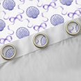 thumbnail image 4 of Manfei Kawaii Ocean Shell Blackout Curtains,Modern Chic Bowtie Curtains Pack of 2 (42x84 Each), 4 of 6