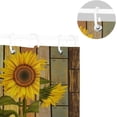 thumbnail image 4 of Coolnut Sunflowers On Varicolored Wooden Board Bath Shower Curtain Liners 72x72in 100% Polyester Waterproof Bath Curtain with Hooks, 4 of 6