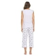 thumbnail image 3 of Casual Nights Women's Sleeveles Floral Lace Capri Pajama Set, 3 of 4