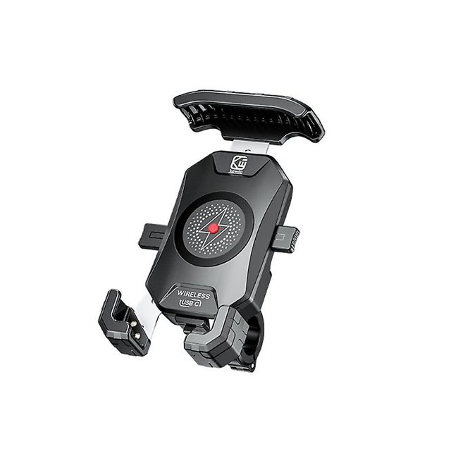 30mm tipo tenedor inalámbrico del teléfono móvil del soporte del cargador de 12v de la motocicleta 20w de C Pd 15w Qi