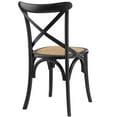 thumbnail image 5 of Modern Contemporary Urban Design Dining Kitchen Room Side Chair, Set of Two, Wood, Black, 5 of 5