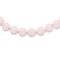 thumbnail image 1 of 925 Sterling Silver 8-8.5mm Smooth Beaded Rose Quartz Necklace 18 Inch, 1 of 2