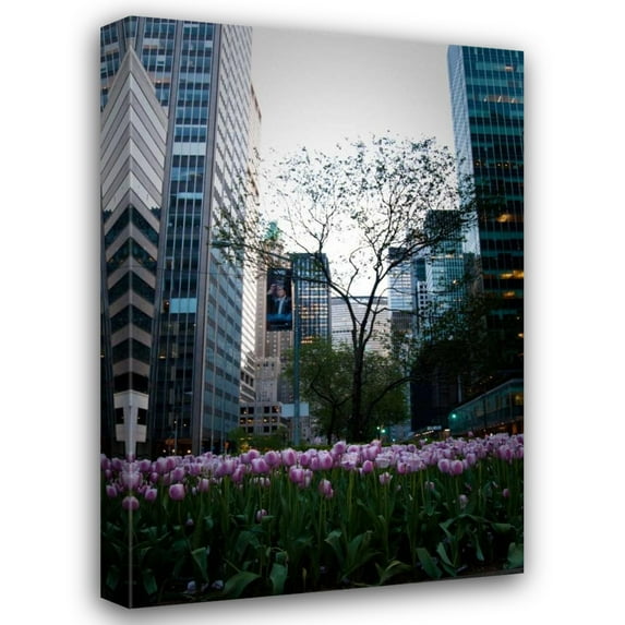 Erin Berzel 31x44 Gallery Wrapped Canvas Wall Art Titled - Tulips in Manhattan