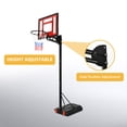thumbnail image 7 of DWVO Adjustable Portable Basketball Hoop with Wheel Base for Outdoor Indoor, 5.5-10FT Basketball Hoop & Goal System with Shatterproof Backboard, Black, 7 of 7
