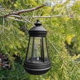 thumbnail image 3 of 2X Solar Lantern Outdoor Waterproof Large Lighthouse Lantern Led Light Source Garden Decorative Lights,2 x Solar Lantern,Black, 3 of 8