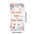 thumbnail image 3 of Floral Design Butterfly Baby Shower Banner Garden Theme for Baby Shower Party Decoration Event, 3 of 7