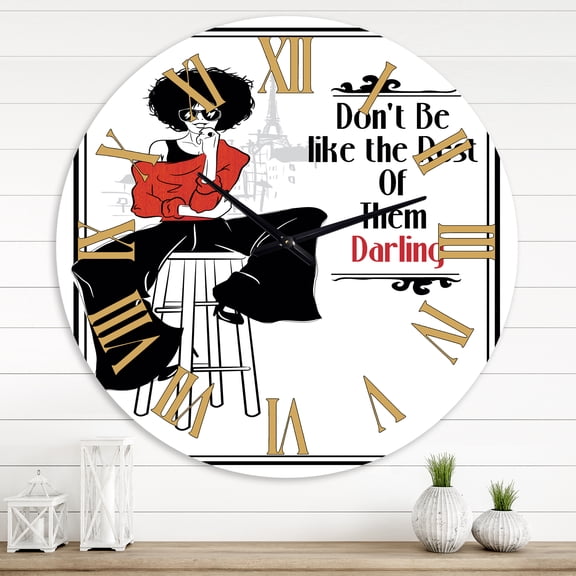 Designart 1 in Modern,Contemporary Wall Clock