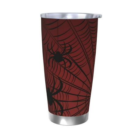 

Vsdgher Spiders On A Web 20 Oz Stainless Steel Vacuum Insulated Travel Mug Coffee Cup for Home Office Outdoor Works Great for Ice Drinks and Hot Beverage -Without Straw