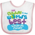 thumbnail image 3 of Inktastic Billiards Player Daddy Boys or Girls Baby Bib, 3 of 4