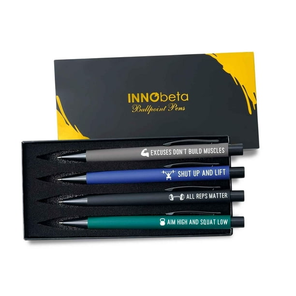 Set de 4 bolígrafos InnoBeta para deportes y entrenamiento