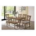 thumbnail image 3 of Best Master Luxembourg Solid Wood Rectangular Dining Table in Natural Oak, 3 of 3