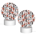 thumbnail image 2 of Daiia Modern Life Pattern Acrylic Night Light, LED Touch Light, Bedroom Night Light, Soft Glowing Lamp Perfect Gift for Mother's Day, Birthday, or Christmas, 2 of 9