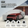 thumbnail image 4 of (2 pack) Budge Basic Car Cover, Lightweight, Breathable Indoor Car Protection, Size 4 for Full Size Vehicles, 4 of 10