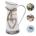 thumbnail image 4 of BESTONZON Vintage Style Metal Flower Vase Iron Flower Pot Desktop Flower Bucket Ornament, 4 of 6