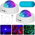 thumbnail image 1 of 2 Pack Mini Disco Ball Light, Mini Disco Light Party Light 3 Colors Sound Activated Disco Ball Light Car Decoration, 1 of 5