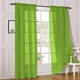 thumbnail image 2 of Window Sheer Curtains 2 Panels Voile Light Filtering Sheer Curtain Panel Drapes Treatment for Bedroom Living Room Children Room Kitchen Yard, 2 of 5
