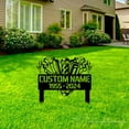 thumbnail image 3 of Handmadetneonsign Custom Outdoor Memorial Barber Metal Sign With Stakes, Outdoor Barber Name Metal, 3 of 4
