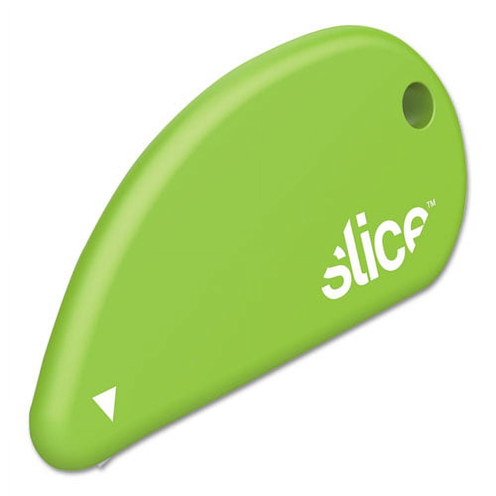 "Safety Cutters, Fixed, Non Replaceable Micro Safety Blade, Ceramic, Green | Bundle of 2 Each"