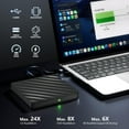 thumbnail image 2 of PinesC 5 in 1 External Bluray Drive, USB 3.0 Type-C Slim Optical External Bluray DVD Burner with SD/TF Card Reader 2 USB 3.0 Hubs Compatible with Windows XP/7/8/10 MacOS MacBook Lapt, 2 of 5
