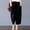 Black, variant on Idoravan Women's Plus Size Pants Fashion Women Summer Casual Loose Cotton And Linen Pocket Solid Trousers Pants