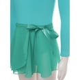thumbnail image 6 of iEFiEL Girls Long Sleeves Ballet Dance Gymnastics Leotard with Chiffon Tied Skirt Outfit Set, 6 of 7