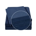 thumbnail image 4 of Ultra Soft Cooling Bamboo Bed Sheet Set - 100% Bamboo, Breathable, Wrinkle-Free, Deep Pocket, Temperature Regulating, Hotel Bedding, King Size, Navy Blue, 4 of 8