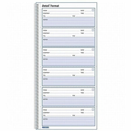 Rediform Voice Mail Log Book