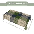 thumbnail image 2 of Blue Green Tartan Plaid Rectangular Tablecloth 60"x86" with Lace Edge, Washable Durable Table Cover for Dining, Indoor Outdoor Home Restaurant Decor, 2 of 5