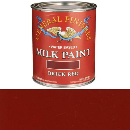 General Finishes, Brick Red Milk Paint, Quart (Best Paint For Brick Walls)