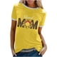 thumbnail image 1 of Camiseta holgada cómoda debajo de la cintura con cuello redondo y estampado elegante para mujer, blusa de manga corta, Tops informales OAVQHLG3B Store lin121212, 1 of 5