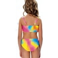 thumbnail image 4 of Confree For Girls Summer 3 Piece Swimsuit Graphic Print Bathing Suits Vacation Cute Comfortable Little Girls Swimwear Size 10-11 Years Pink, 4 of 5
