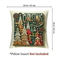 thumbnail image 4 of nygtbtfer 2Pack Merry Christmas Pillow Coverfor Couch/Sofa/Porch Xmas Tree Gifts with Throw Cushion Covers White, 4 of 7