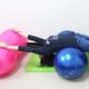 thumbnail image 4 of Pelota de equilibrio para ejercicios de fitness, con forma de cacahuete, antiexplosión, para yoga, gruesa, para ejercicios de gimnasio (rosa), 4 of 5