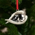 thumbnail image 2 of Christmas Dog Pendant Ornament – 3.15 in Acrylic Hanging Decoration for Christmas Tree, Car, Door or Wall – Cute Holiday Pet-Themed Décor Accessory, 2 of 5
