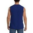 thumbnail image 4 of JUNZAN Navy Blue Men's Sleeveless T Shirts,Sleeveless Muscle Shirts,Sizes S-3XL, 4 of 8