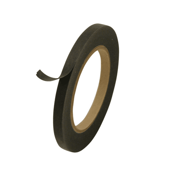 JVCC JV497 Black Masking Tape: 3/8 in. x 60 yds. (Black)