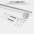thumbnail image 7 of 18 Inch Brushed Nickel Towel Bar, Wall Mounted SUS304 Stainless Steel Bathroom Towel Rack Holder for Bathroom, 20.4 Inch Total Length, 7 of 7