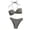 Black, variant on Women's European Bikini Two Piece Striped Print Swimsuit Women's Beach Vacation Swimsuit Women's Bras Sets Crotchless Green Women Bras Sets Dress Women's Bras Sets See Through Black M