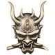 thumbnail image 2 of Pack-2 Fangs Samurai Metal Car Sticker Devil Death Etiqueta Calcomanía, 2 of 9