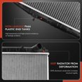 thumbnail image 6 of A-Premium Engine Coolant Radiator Assembly with Transmission Oil Cooler Compatible with Nissan Altima 1993-1997 2.4L, Automatic Transmission, Replace# 8011573, 214101E400, 6 of 8