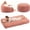 Pink, variant on SUNBURY Giant Bean Bag Chair Bed for Adults, Full Size Convertible Bean Bag Chair Folds from Lazy Chair to Floor Bed, Love Sack Bean Bag, Big Sofa Bed, High-Density, Foam Filling, Pink