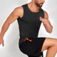 thumbnail image 4 of pstuiky Camisetas sin mangas para hombre, Camiseta deportiva informal de color liso para hombre, para entrenamiento físico, secado rápido, con cuello redondo Tops elegantes para mujer m, 4 of 4