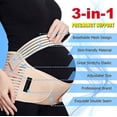 thumbnail image 2 of Pregnancy Support Belt Maternity Belly Band Breathable Back Bump Pelvis Post Maternity Belt, 2 of 5